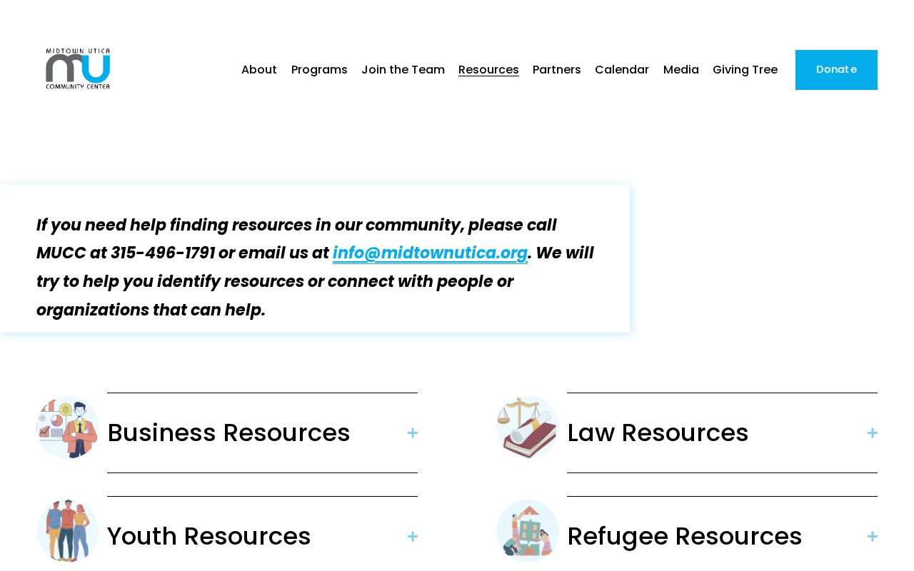 Oneida County neighbors Midtown Utica community resources